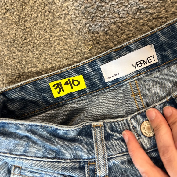 Vervet jeans womens 25 blue light wash denim distressed relaxed boyfriend - Picture 8 of 15
